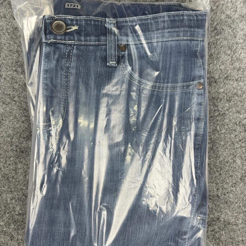 Wrangler Q-Baby Jeans Womens‎ 7/8x32 Western Bootcut Rodeo Distressed Blue Denim